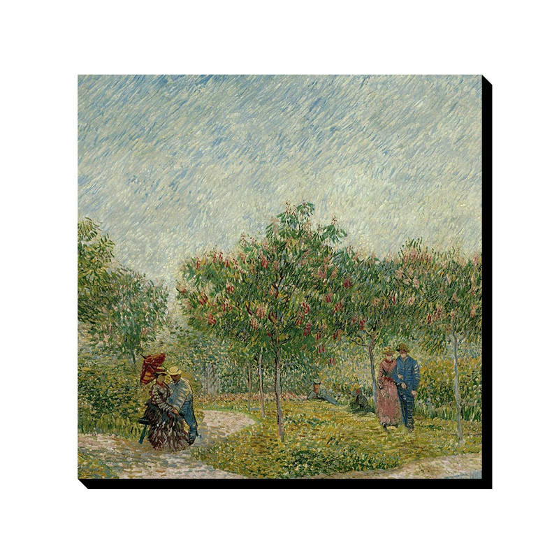 تابلو ترمه طراحان ایده طرح باغ با زوج ها از ونگوگ کد art0032