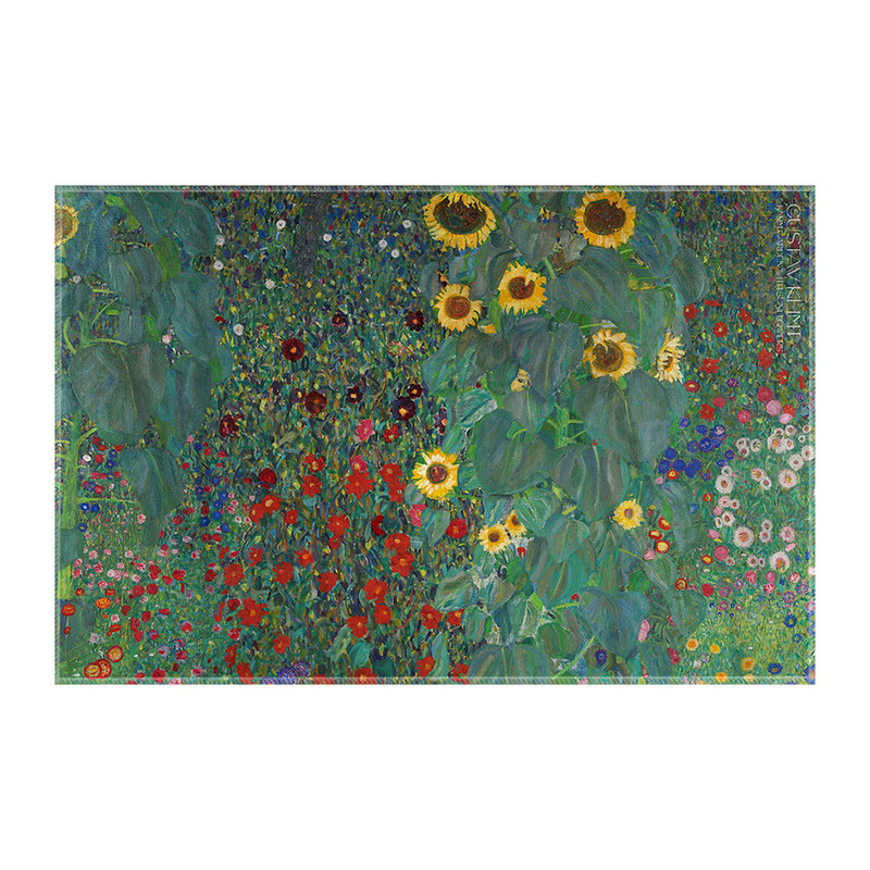 کاغذ کادو ترمه طراحان ایده مدل باغ گل های آفتابگردان از کلیمت کد art0080