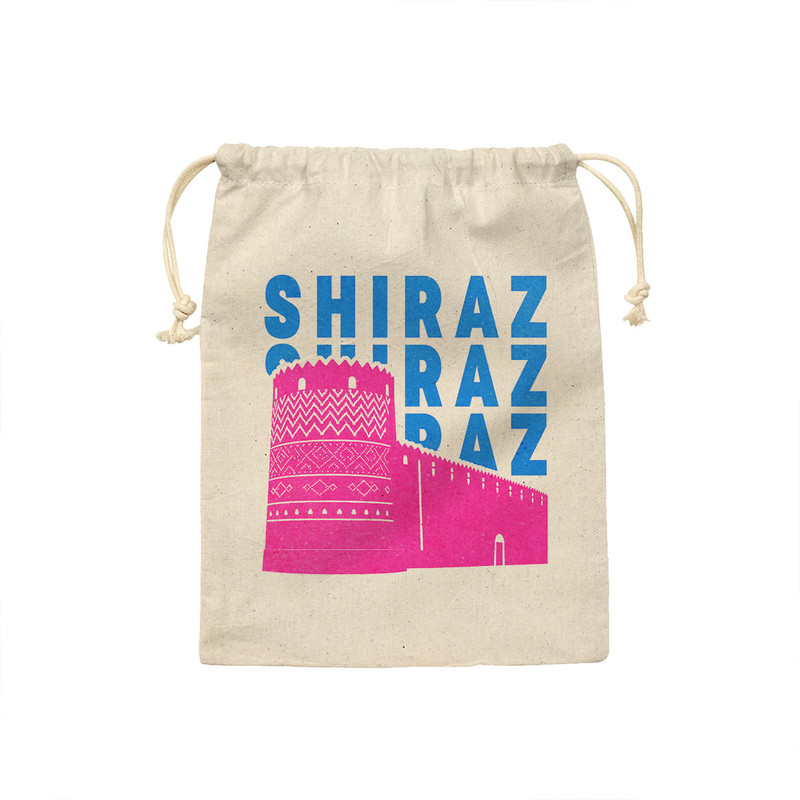 کیسه نان و سبزی ترمه طراحان ایده مدل نماد ارگ کریم خان شیراز کد map0019 - S سایز 19x19 سانتی متر