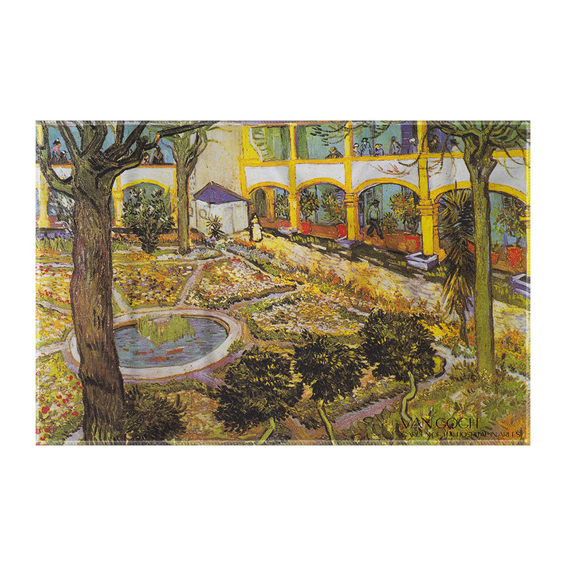 کاغذ کادو ترمه طراحان ایده مدل باغ بیماستانی در آرلس از ونگوگ کد art0071
