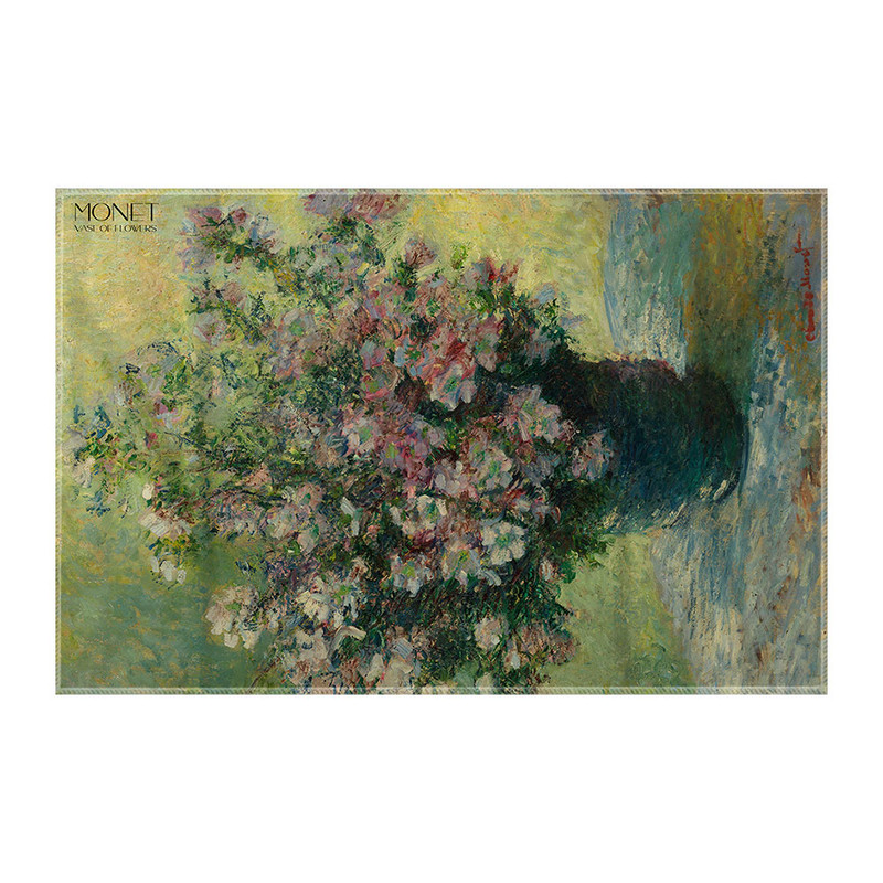کاغذ کادو ترمه طراحان ایده مدل گلدان گل ها از مونه کد art0193 سایز 57x37 سانتی متر