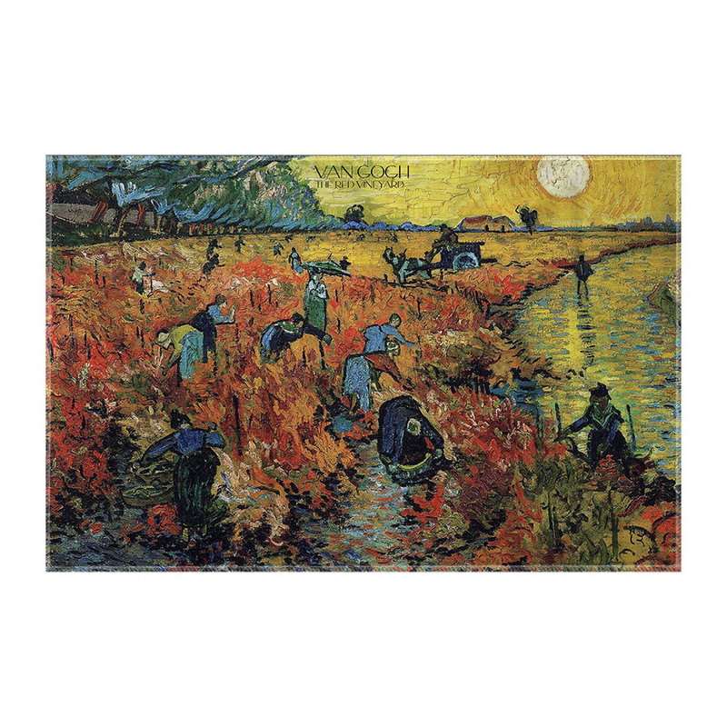 کاغذ کادو ترمه طراحان ایده مدل تاکستان قرمز از ونگوگ کد art0066