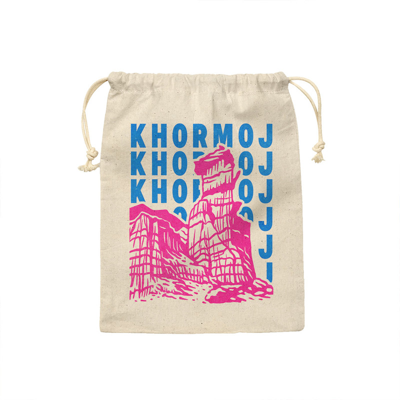 کیسه نان و سبزی ترمه طراحان ایده مدل نماد گنبد نمکی جاشک کد map0009 - M سایز 23x33 سانتی متر