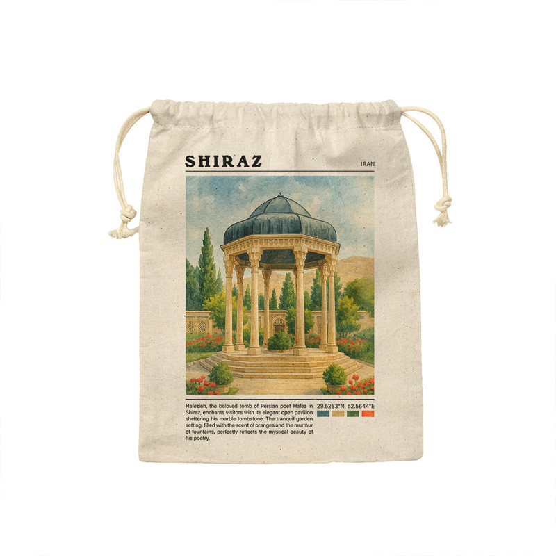 کیسه نان و سبزی ترمه طراحان ایده مدل حافظیه شیراز کد map0824 - M سایز 23x33 سانتی متر