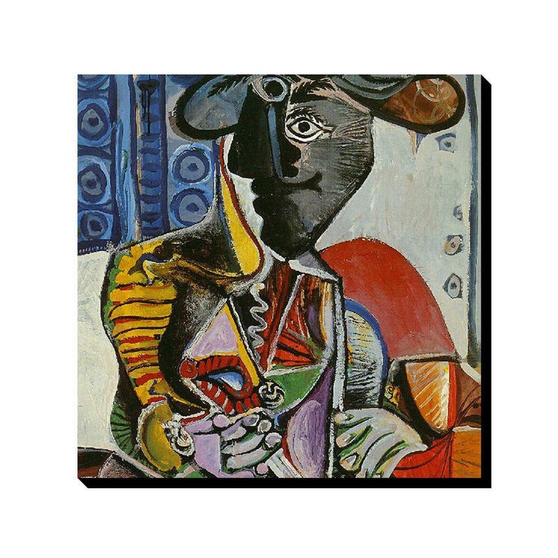 تابلو ترمه طراحان ایده طرح گاوباز از پیکاسو کد art0340