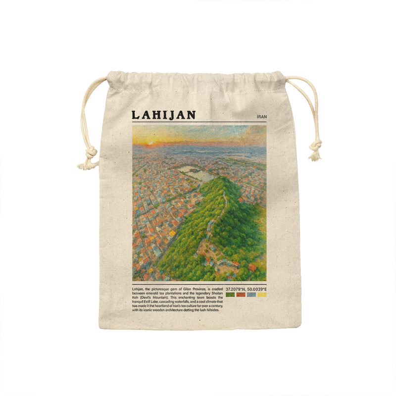 کیسه نان و سبزی ترمه طراحان ایده مدل شیطان کوه لاریجان کد map0837 - M سایز 23x33 سانتی متر