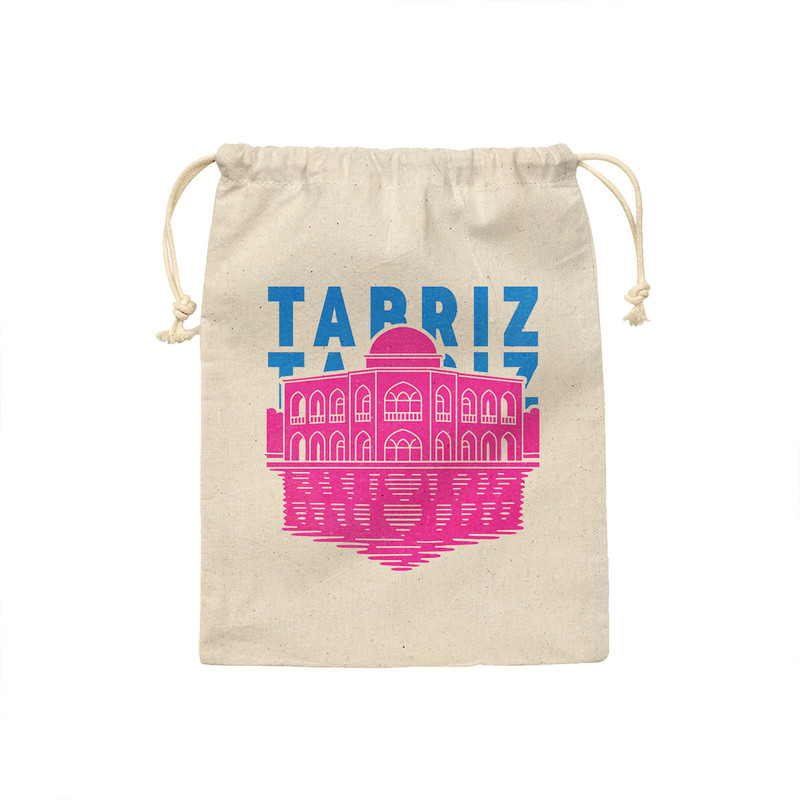 کیسه نان و سبزی ترمه طراحان ایده مدل نماد ائل گلی تبریز کد map0007 - M سایز 23x33 سانتی متر