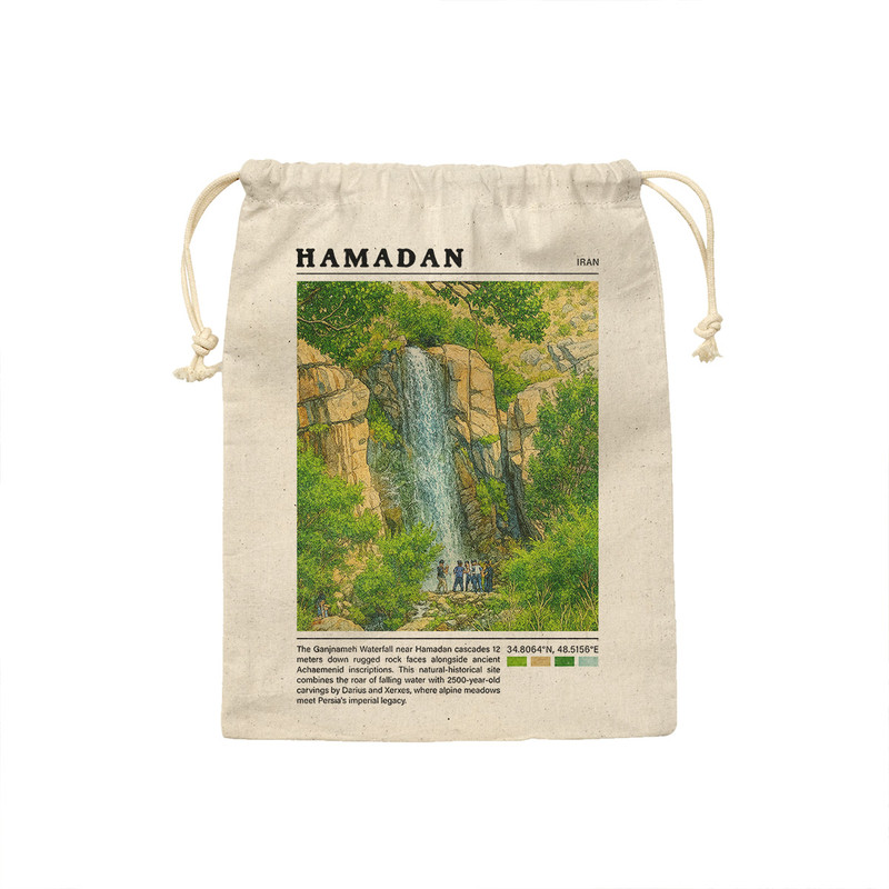 کیسه نان و سبزی ترمه طراحان ایده مدل آبشار گنج نامه همدان کد map0832 - M سایز 23x33 سانتی متر
