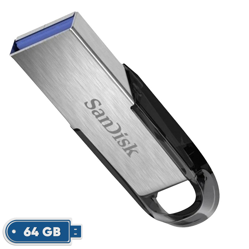 فلش مموری سن دیسک مدل Ultra Flair CZ73 ظرفیت 64 گیگابایت با رابط USB 3.0، USB 2.0