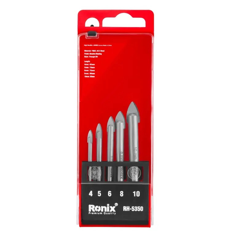مته شیشه رونیکس مدل RH-5350 مجموعه 5 عددی