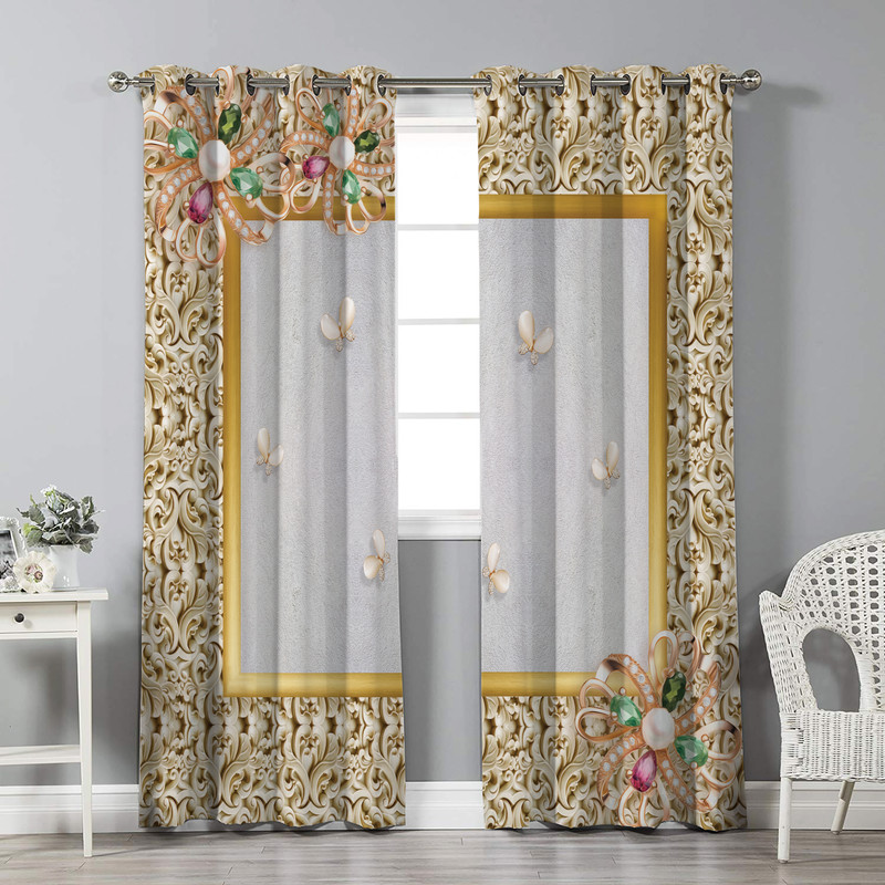 پرده نیروانا مدل pl2174 سایز 280 × 140 سانتی متر