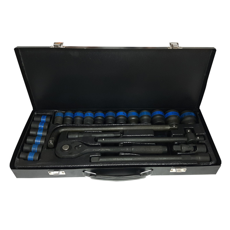آچار و سری بکس فشار قوی ام ال جی تولز  مدل AQZ-7319 سایز 1/2 اینچ مجموعه 24 عددی
