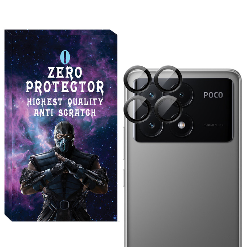 محافظ لنز دوربین زیرو مدل Ring-Metal-ZR مناسب برای گوشی موبایل شیائومی Poco X6 Pro