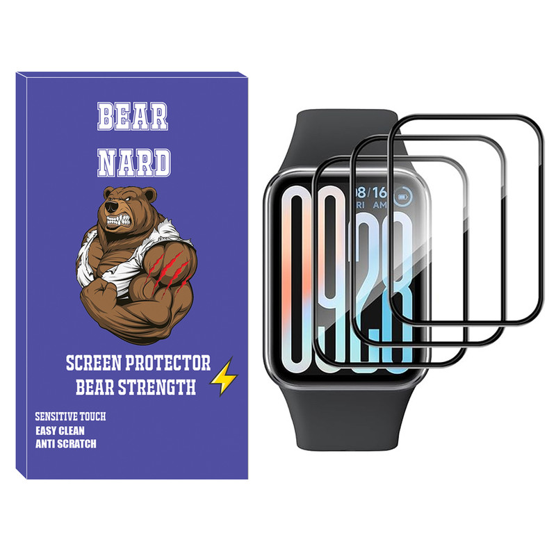 محافظ صفحه نمایش برنارد مدل Nano Pmma BR مناسب برای ساعت هوشمند شیائومی Smart Band 9 Pro بسته سه عددی
