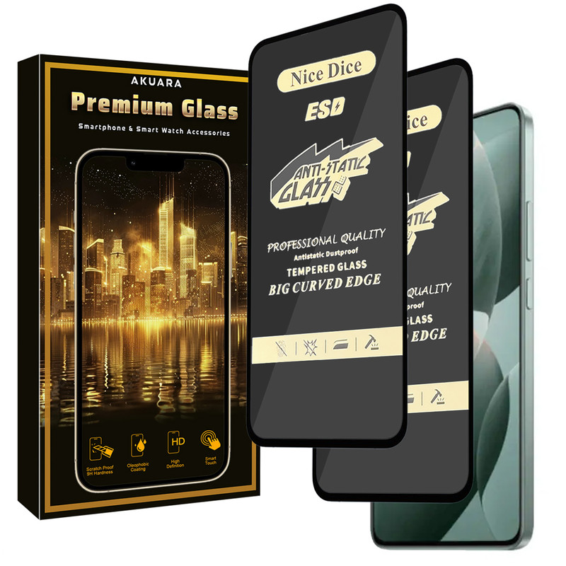 محافظ صفحه نمایش آکوآرا مدل Premium Antis2 Nice مناسب برای گوشی موبایل سامسونگ Galaxy S25 FE بسته دو عددی