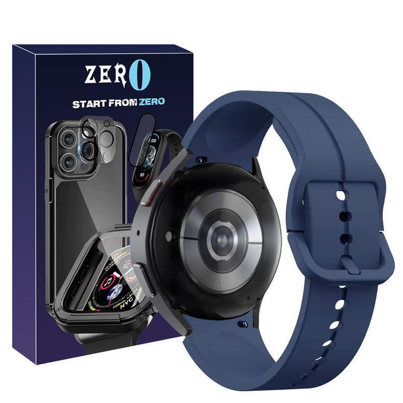 بند زیرو مدل Silic ORG AC-ZR مناسب برای ساعت هوشمند سامسونگ Galaxy Watch 4 40mm / Watch 4 44mm / Watch 4 Classic 42mm / Watch 4 Classic 46mm