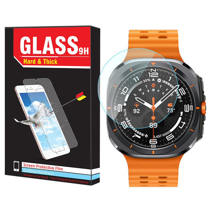 محافظ صفحه نمایش شیشه‌ای هارد اند تیک مدل Glass-HT مناسب برای ساعت هوشمند سامسونگ Galaxy Watch 7 Ultra 47mm