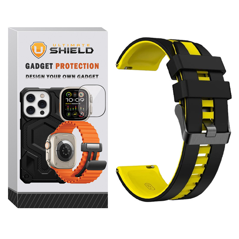 بند آلتیمیت شیلد مدل Ferer TW مناسب برای ساعت هوشمند تی سی اچ HD2 3D Hero 2 22mm