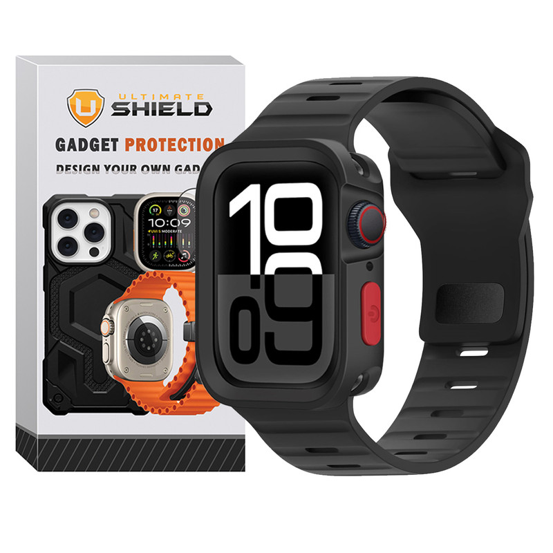 بند آلتیمیت شیلد مدل SPG Defender مناسب برای ساعت هوشمند اپل Series 11 42mm به همراه کاور
