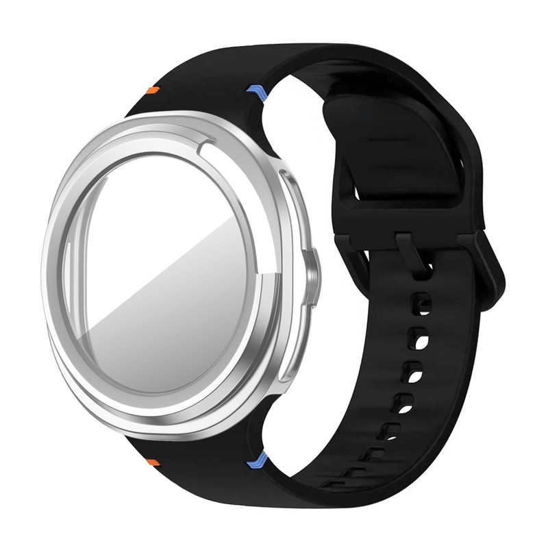بند آلتیمیت شیلد مدل Silic NV8 GRD SL مناسب برای ساعت هوشمند سامسونگ Galaxy Watch 8 Classic 46mm به همراه کاور