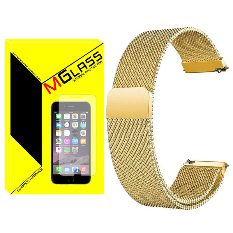 بند ام‌گلس مدل Milanese-MG مناسب برای ساعت هوشمند میبرو C2 Global
