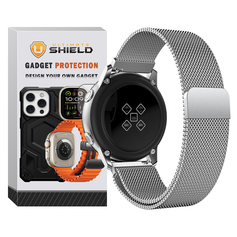 بند آلتیمیت شیلد مدل Milanese_Loop UL مناسب برای ساعت هوشمند سامسونگ Galaxy Watch Active 40mm / Active 2 40mm / Active 2 44mm
