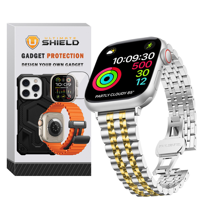 بند آلتیمیت شیلد مدل 7Bead SLV 2C مناسب برای اپل واچ 46 mm سری 10