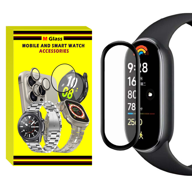 محافظ صفحه نمایش نانو ام‌گلس مدل GLS-Pmma مناسب برای ساعت هوشمند شیائومی Mi Band 4 12mm