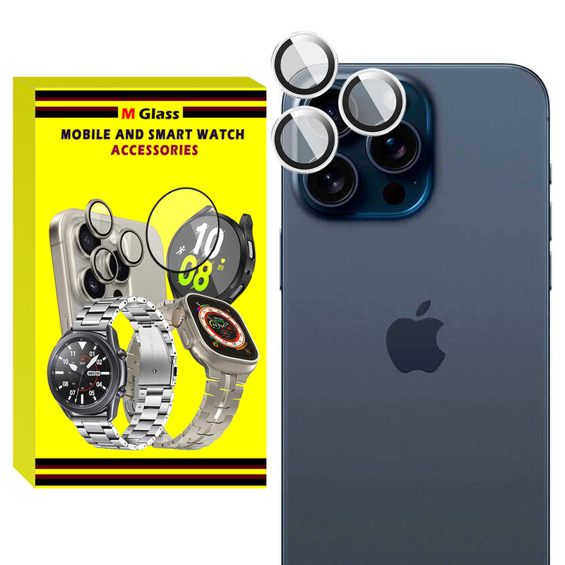 محافظ لنز دوربین ام‌گلس مدل RNG MTL MG مناسب برای گوشی موبایل اپل iPhone 11 Pro Max
