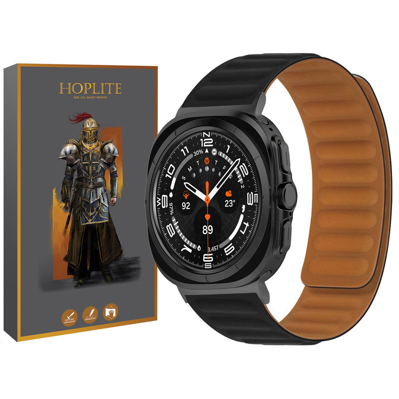 بند هاپلایت مدل Magnetic LP Black HL مناسب برای ساعت هوشمند سامسونگ Galaxy Watch 7 Ultra 47mm