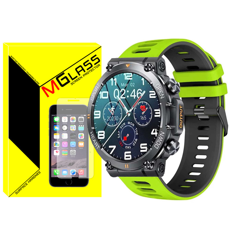 بند ام‌گلس مدل Hike مناسب برای ساعت هوشمند هپی تاچ K56 / K56 Pro / K56 Ultra