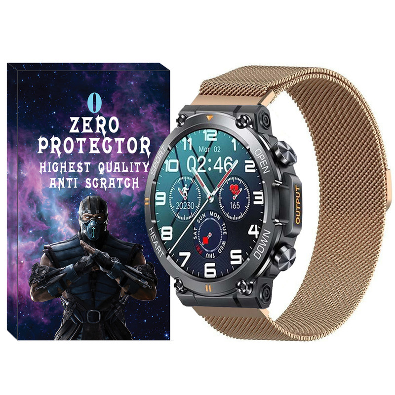 بند زیرو مدل Milanese مناسب برای ساعت هوشمند هپی تاچ K56 / K56 Pro / K56 Ultra