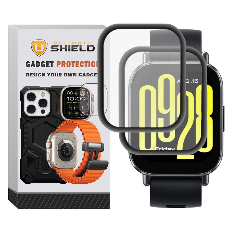 محافظ صفحه نمایش آلتیمیت شیلد مدل Pmma-UL مناسب برای ساعت هوشمند شیائومی Redmi Watch 5 Active بسته دو عددی