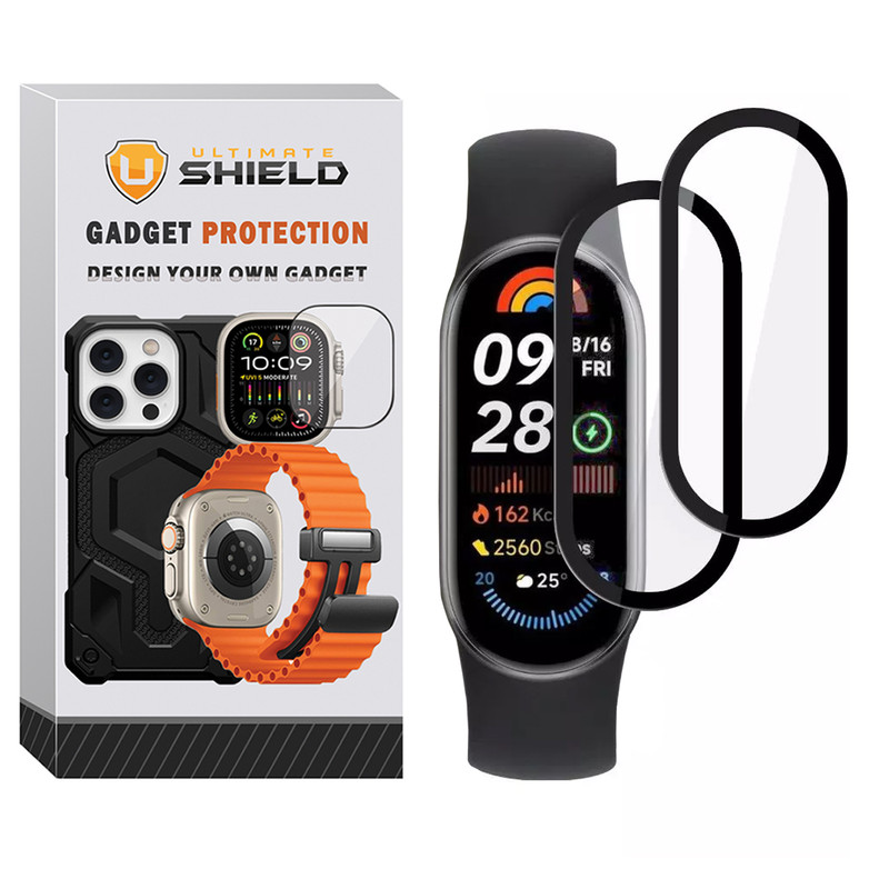 محافظ صفحه نمایش آلتیمیت شیلد مدل Nano Pmma مناسب برای ساعت هوشمند شیائومی Mi Band 8 بسته دو عددی