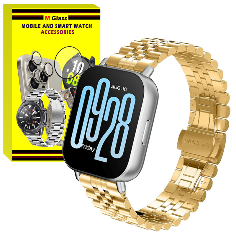 بند ام‌گلس مدل 5Row MG TW مناسب برای ساعت هوشمند شیائومی Redmi Watch 5 Lite 22mm
