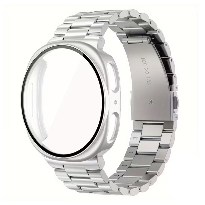 بند آلتیمیت شیلد مدل 3Row GRD NV8 مناسب برای ساعت هوشمند سامسونگ Galaxy Watch 8 40mm به همراه کاور