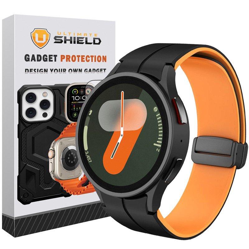 بند آلتیمیت شیلد مدل ORG-MAG-BK2C مناسب برای ساعت هوشمند سامسونگ Galaxy Watch 4 40mm/4 44mm/5 40mm/5 44mm/6 40mm/6 44mm/7 40mm/7 44mm