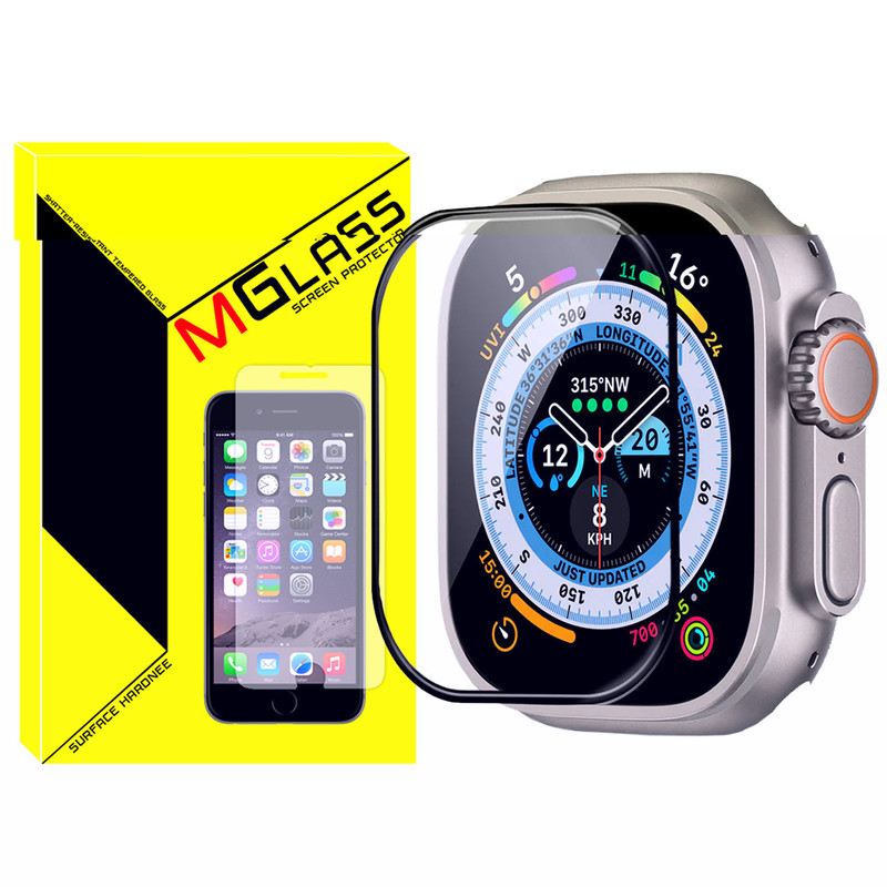 محافظ صفحه نمایش شیشه‌ای ام‌گلس مدل SH-FULL-MG مناسب برای ساعت هوشمند ویرفیت HK8 pro max / HK9 ultra 2 / T900 Ultra
