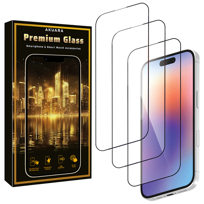 محافظ صفحه نمایش آکوآرا مدل Premium FLL3 مناسب برای گوشی موبایل اپل iPhone 17 Pro Max بسته سه عددی