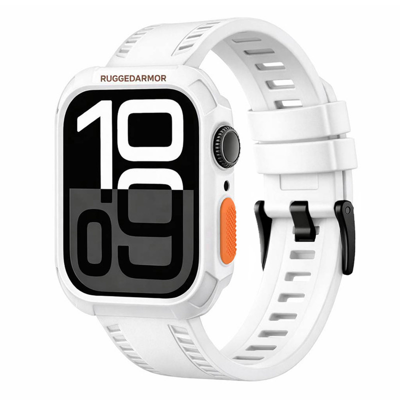 بند آلتیمیت شیلد مدل Rugged Tire مناسب برای اپل واچ 44 میلی متری سری 4/5/6/SE/SE2/SE3 به همراه کاور 