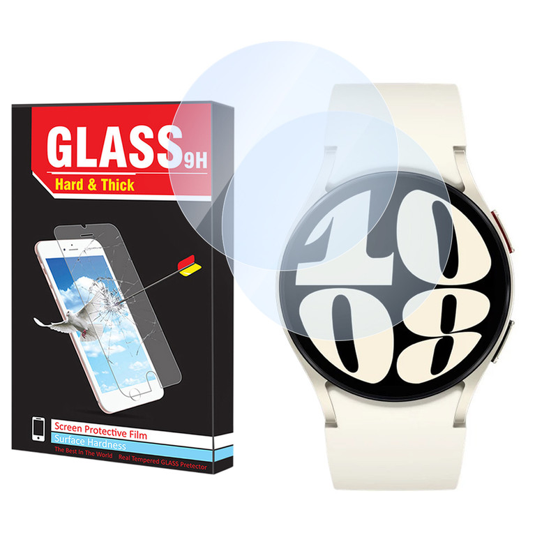 محافظ صفحه نمایش شیشه‌ای هارد اند تیک مدل SH-HT مناسب برای ساعت هوشمند سامسونگ Galaxy watch 6 44mm بسته دو عددی