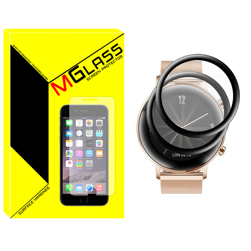 محافظ صفحه نمایش ام گلس مدل GLS_Pmma مناسب برای ساعت هوشمند هوآوی GT2 42mm بسته دو عددی