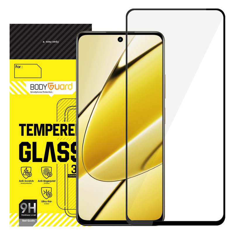 محافظ صفحه نمایش شیشه ای بادیگارد مدل FR مناسب برای گوشی موبایل ریلمی 11 5G