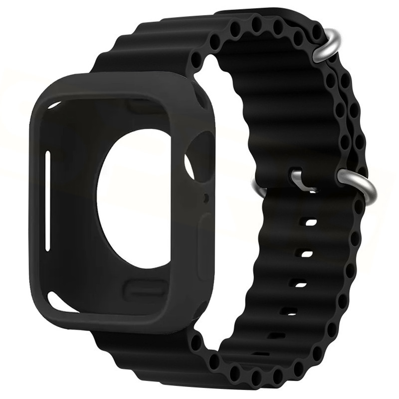 بند اسپریگ مدل OceanSET مناسب برای اپل واچ Series 10 46mm به همراه کاور