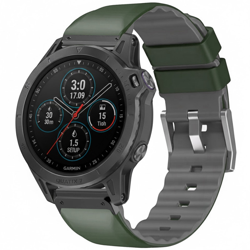 بند اسپریگ مدل Linus Airosoft BIS2 مناسب برای ساعت هوشمند گارمین Garmin Fenix 7 Solar22mm