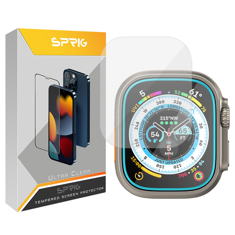 محافظ صفحه نمایش شیشه ای اسپریگ مدل Sh-SPG مناسب برای ساعت هوشمند 49mm