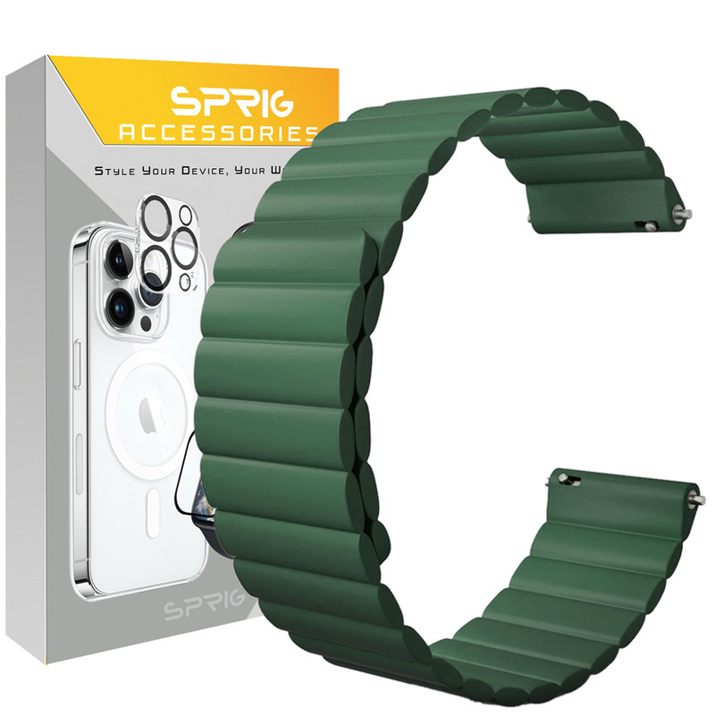 بند اسپریگ مدل Silicone Magnetic Link TW مناسب برای ساعت هوشمند کیو سی وای GTC / GTS / GS / GT