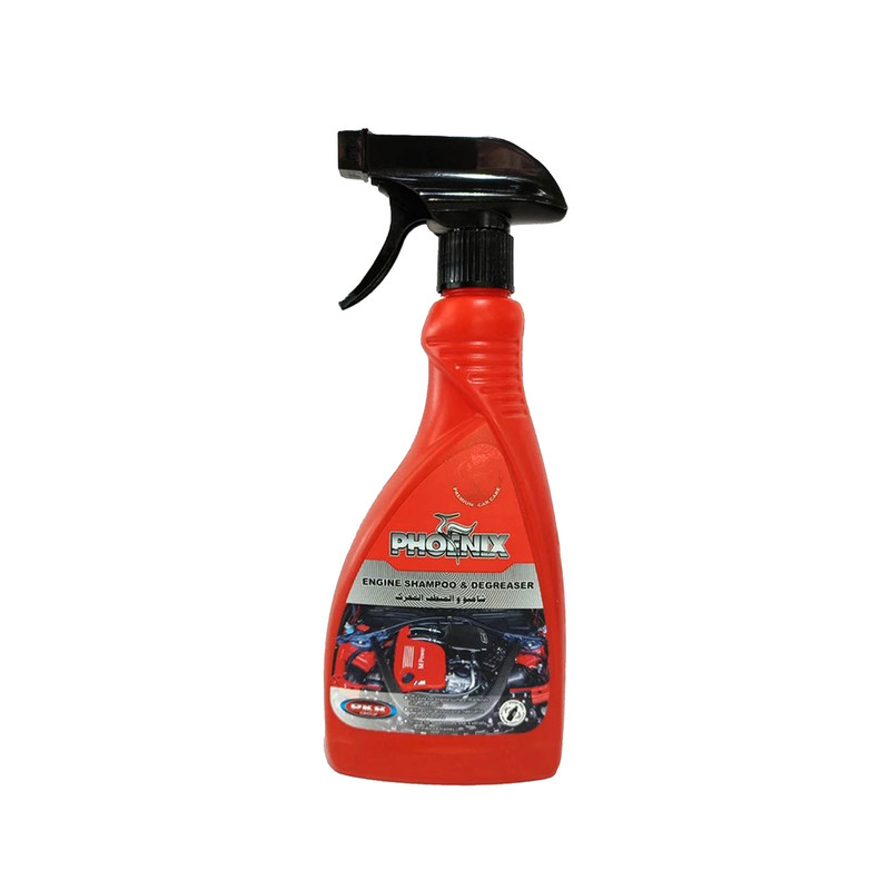 اسپری موتورشوی خودرو فونیکس مدل ENGINE SHAMPOO&DEGREASER حجم 600 میلی لیتر 