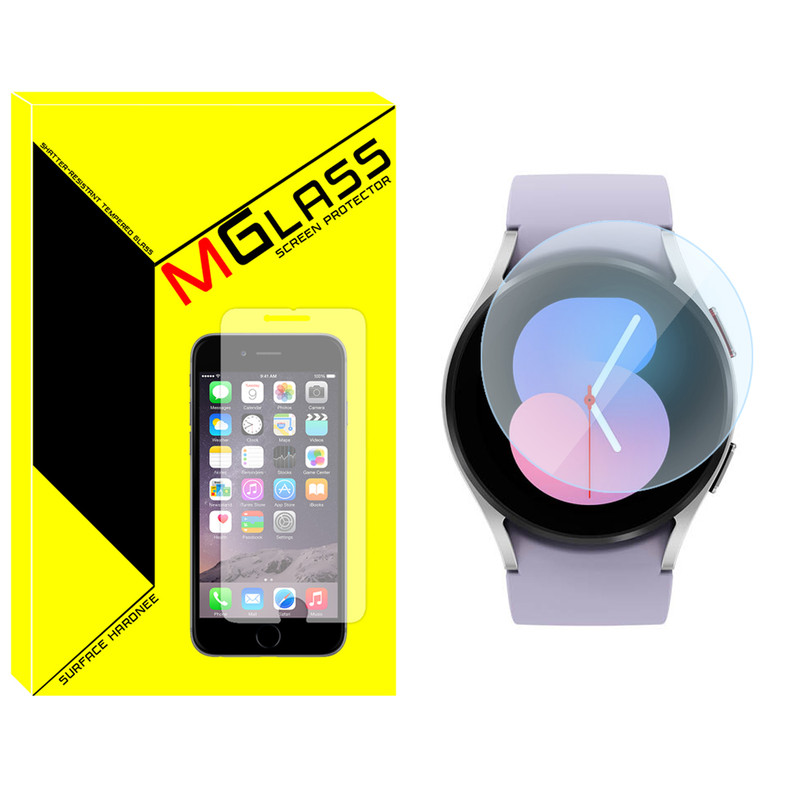 محافظ صفحه نمایش شیشه‌ای ام‌گلس مدل Glass-MG مناسب برای ساعت هوشمند سامسونگ Galaxy Watch 5 40mm