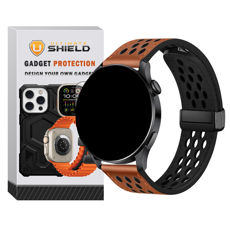 بند آلتیمیت شیلد مدل Dot Leather Magnet TW مناسب برای ساعت هوشمند کیسلکت Kr / Kr2 / Kr pro